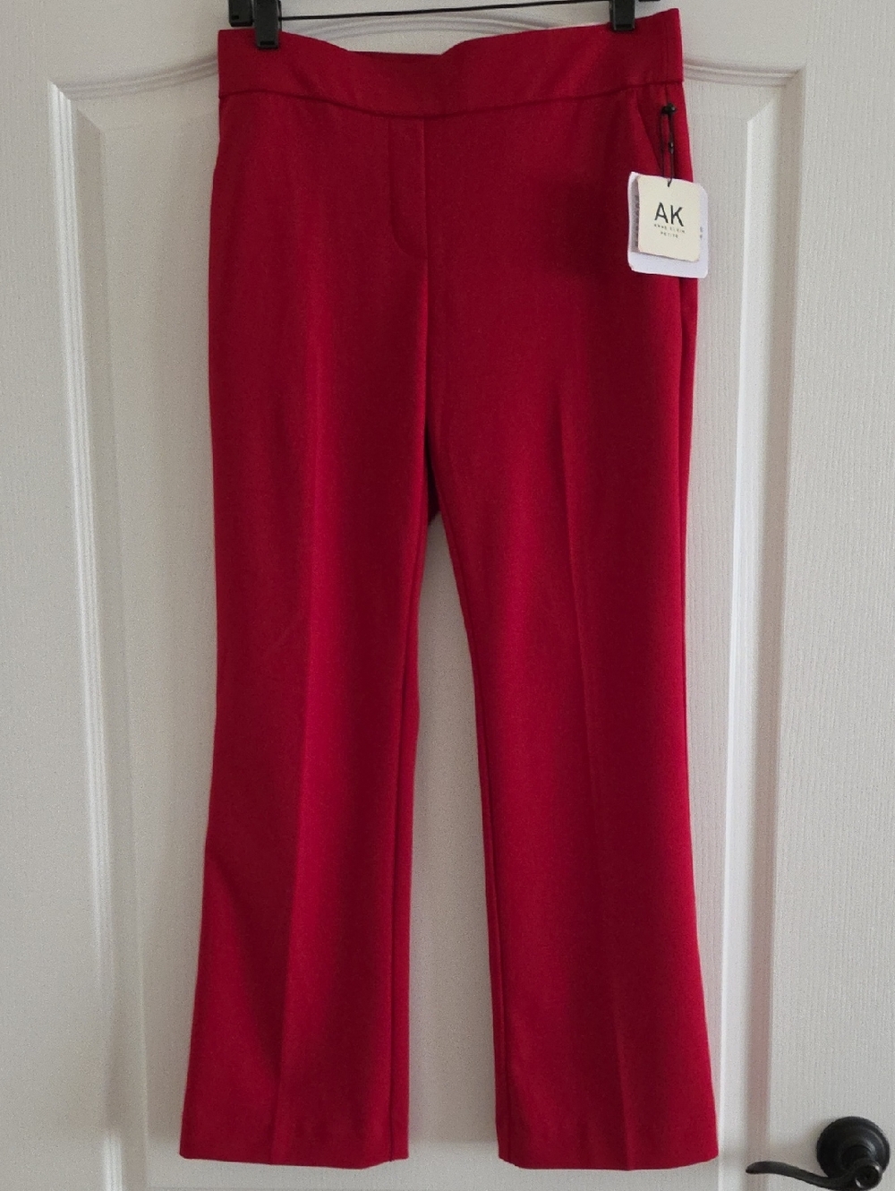 Anne Klein Red Trouser Pants Petite Medium - New With Tags